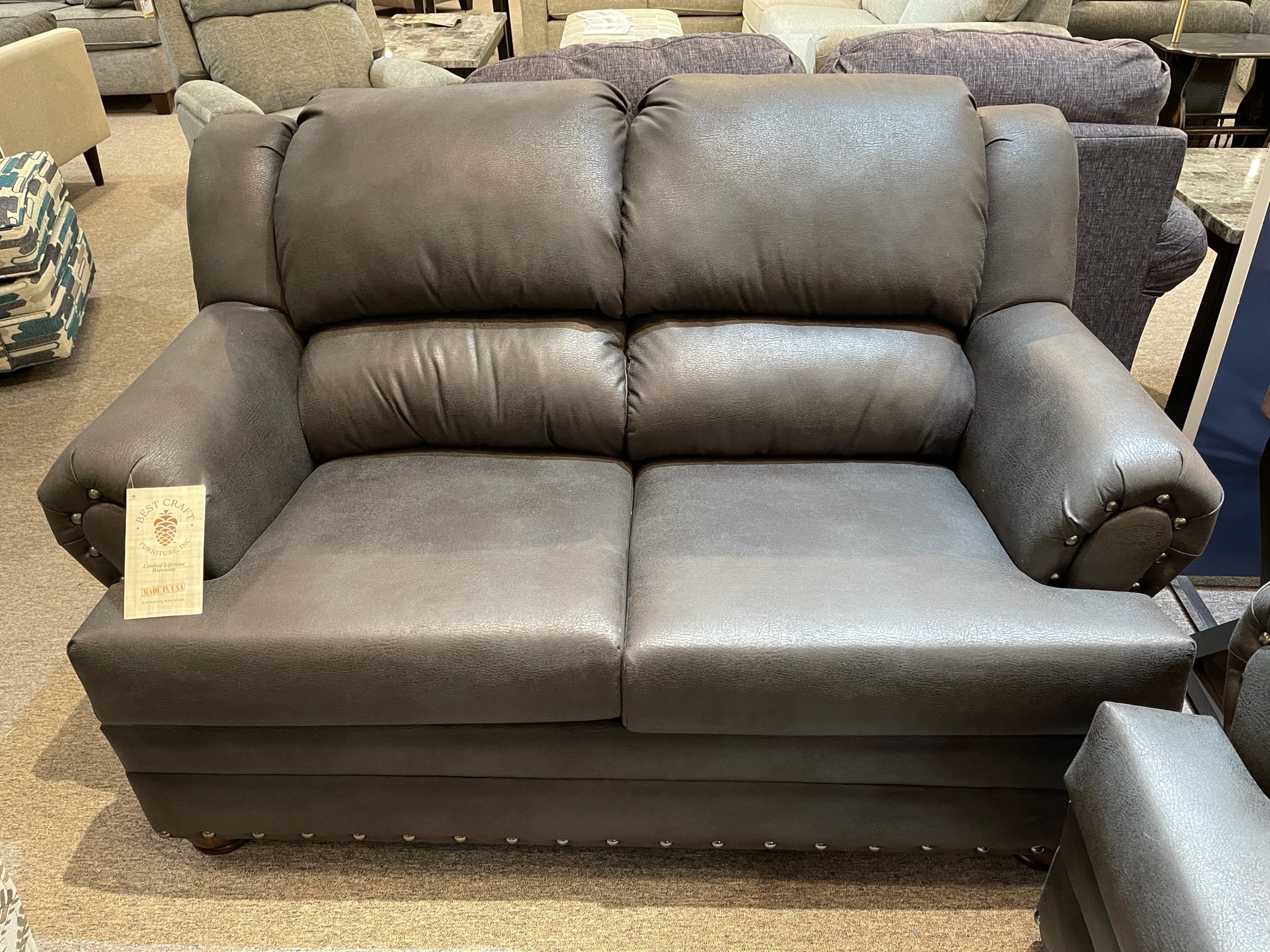 King furniture best sale leather lounge